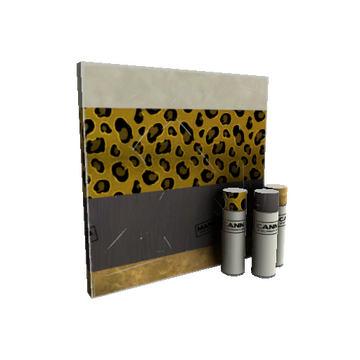 Strange Unusual Leopard Printed War Paint (Minimal Wear)